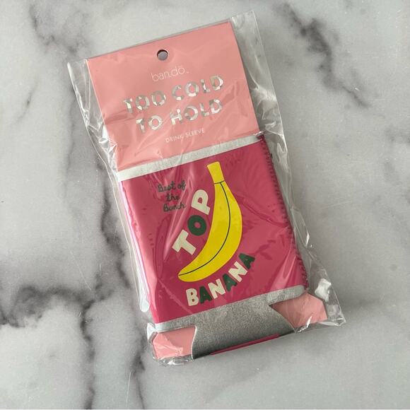 2x Ban.do Top Banana Too Chill to Spill Drink Sleeves Koozie Fruit Pop Apple - Picture 2 of 3